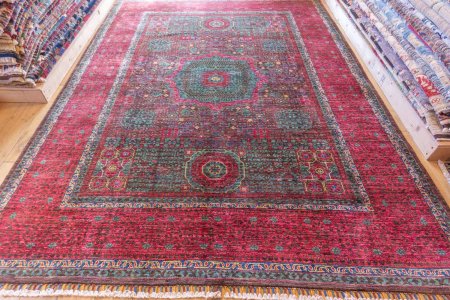 Hand-Knotted Fine Mamluk Rug From Afghanistan