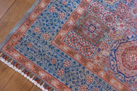 Hand-Knotted Fine Mamluk Rug From Afghanistan