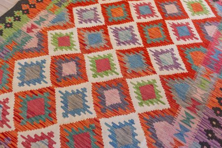 Hand-Made Mazar Kilim From Afghanistan