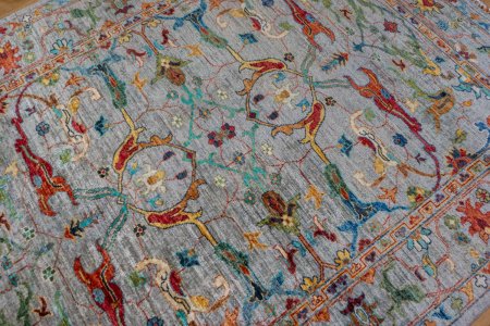 Hand-Knotted Sultanabad Rug From Afghanistan