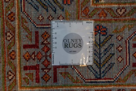 Hand-Knotted Kazak Rug From Afghanistan