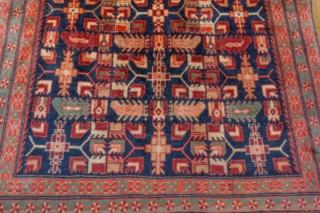 Hand-Knotted Karadjar Runner From Iran (Persian)