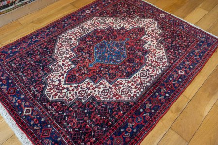 Hand-Knotted Senneh Rug From Iran (Persian)