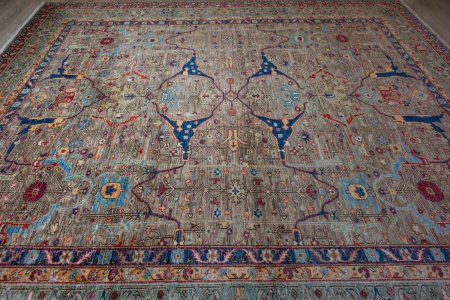 Hand-Knotted Sultanabad Rug From Afghanistan