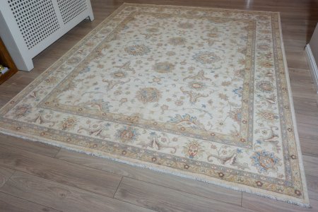 Hand-Knotted Ziegler Rug From Afghanistan