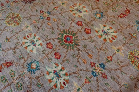 Hand-Knotted Sultanabad Rug From Afghanistan