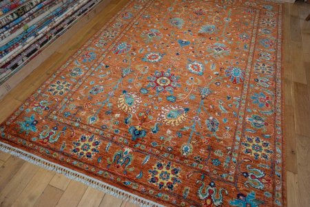 Hand-Knotted Sultanabad Rug From Afghanistan