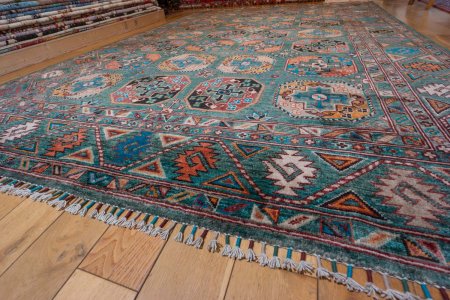 Hand-Knotted Ersari Rug From Pakistan
