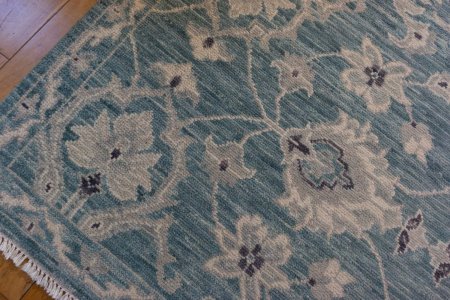 Hand-Knotted Tonal Rug From India