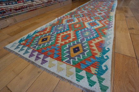 Hand-Made Mazar Kilim From Afghanistan