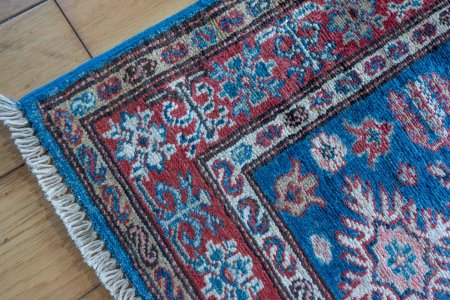 Hand-Knotted Kazak Runner From Afghanistan