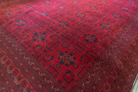 Hand-Knotted Khan Mahomadi Rug From Afghanistan