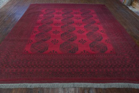 Hand-Knotted Chal-A-Shator Rug From Afghanistan