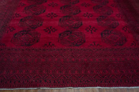 Hand-Knotted Chal-A-Shator Rug From Afghanistan