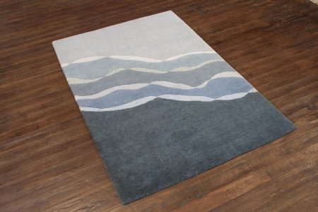 Hand-Woven Nepalese 60 Knot Rug From Nepal