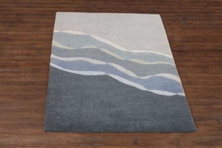 Hand-Woven Nepalese 60 Knot Rug From Nepal