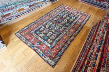 Hand-Knotted Gendje Rug From Azerbijan