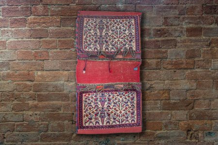 Hand-Knotted Sirjand Wall Hanging From Iran (Persian)