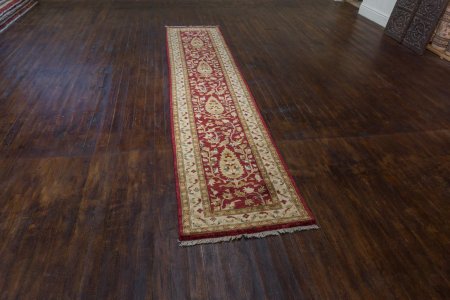 Hand-Knotted Garous Runner From Pakistan