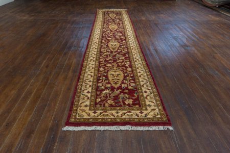 Hand-Knotted Garous Runner From Pakistan