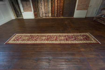 Hand-Knotted Garous Runner From Pakistan