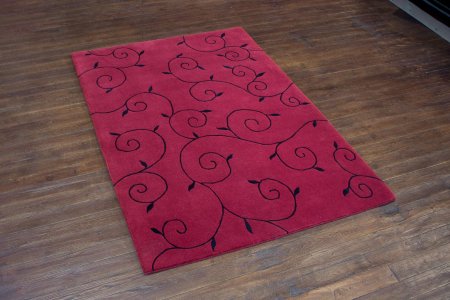 Hand-Knotted Nepalese 100 Knot Rug From Nepal