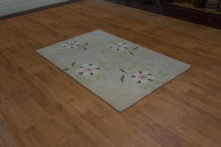 Hand-Knotted Nepalese 60 Knot Rug From Nepal
