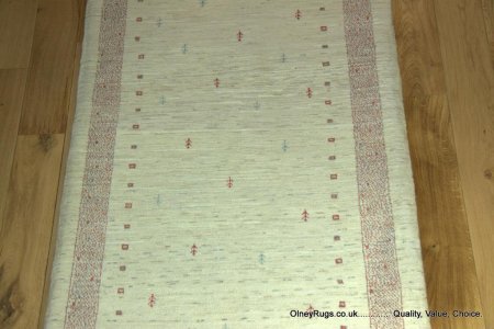 Hand-Knotted Gabbeh Runner From Iran (Persian)