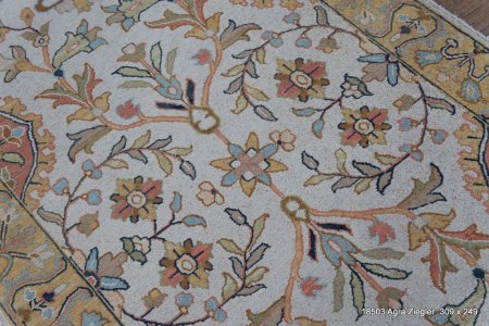 Hand-Knotted Simla Kilim From India
