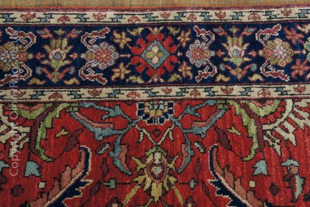 Hand-Knotted Agra Mahal Rug From India