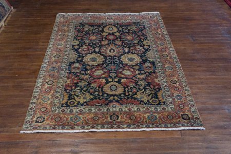 Hand-Knotted Agra Dynasty Rug From India