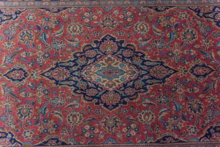 Hand-Knotted Keshan Rug From Iran (Persian)