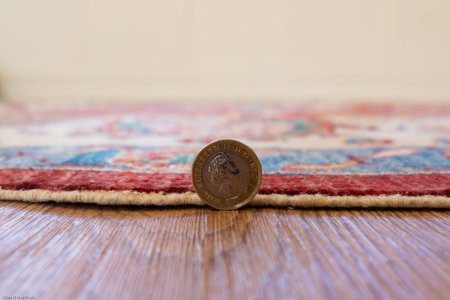 Hand-Knotted Fine Sozani Rug From Afghanistan