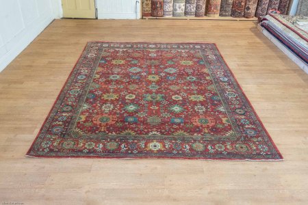 Hand-Knotted Indo Mahal Rug From India