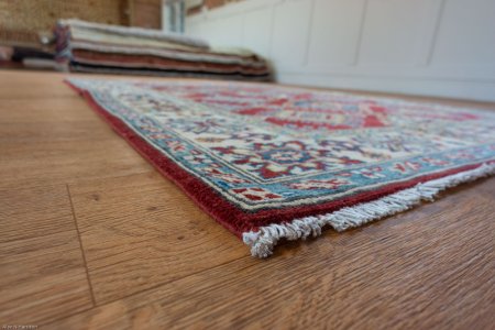 Hand-Knotted Kazak Yakash Rug From Afghanistan