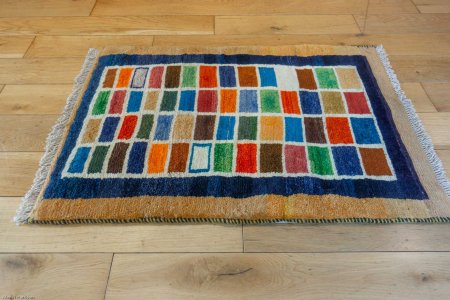 Hand-Knotted Gabbeh Rug From Iran (Persian)