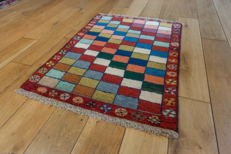 Hand-Knotted Gabbeh Rug From Iran (Persian)