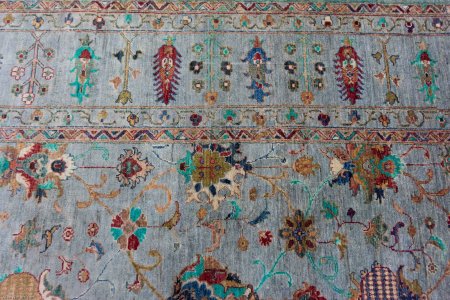 Hand-Knotted Sultanabad Rug From Afghanistan