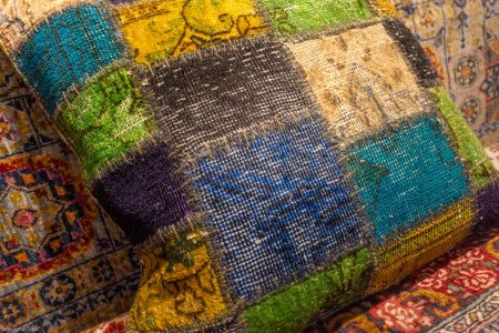 Hand-Made Patchwork Cushion From Afghanistan