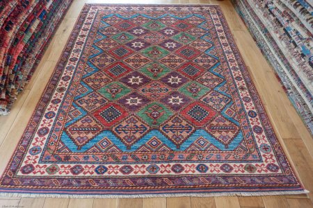 Hand-Knotted Shirvan Rug From Turkey
