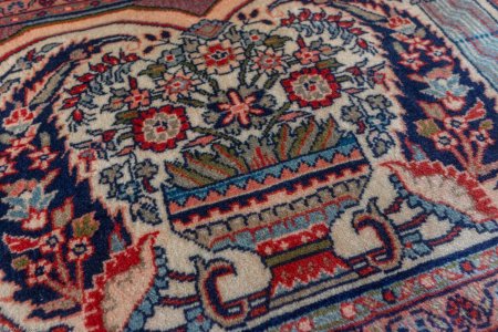Hand-Knotted Hamadan Rug From Iran (Persian)
