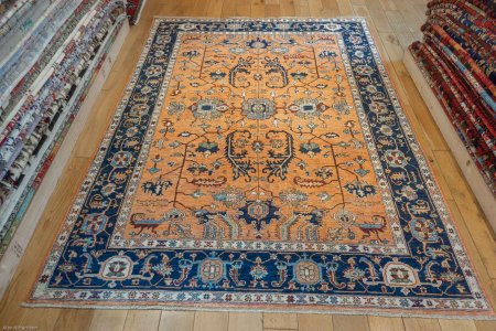 Hand-Knotted Fine Afghan Rug From Afghanistan