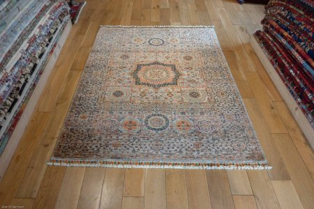 Hand-Knotted Mamluk Rug From India