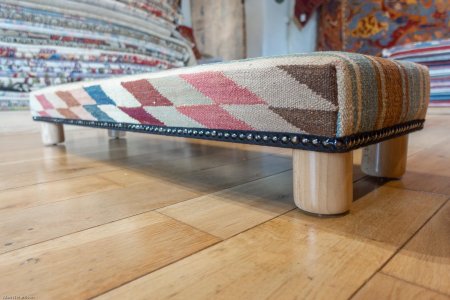 Hand-Made Mazar Fender Stool From Afghanistan