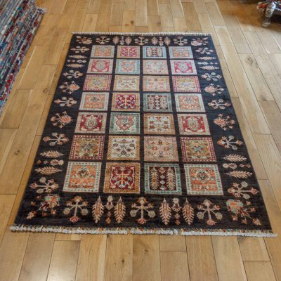 Hand-Knotted Afghan Bahtiar  Rug From Afghanistan