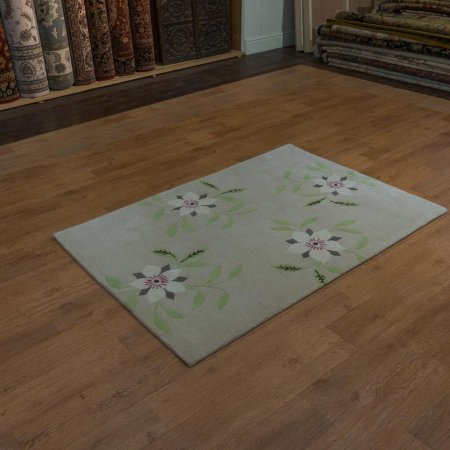 Hand-Knotted Nepalese 60 Knot Rug From Nepal