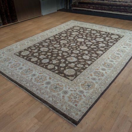 Hand-Knotted Ziegler Rug From Afghanistan