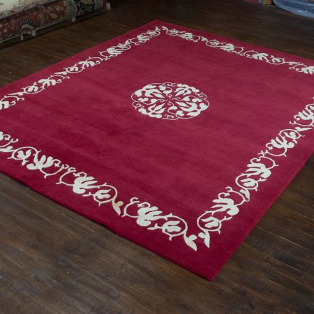 Hand-Knotted Nepalese 60 Knot Rug From Nepal
