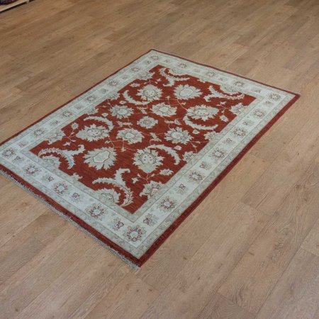 Hand-Knotted Ziegler Rug From Afghanistan