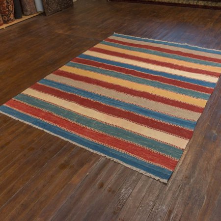 Hand-Woven Qashgai Kilim From Iran (Persian)